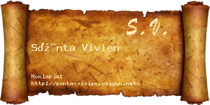 Sánta Vivien névjegykártya